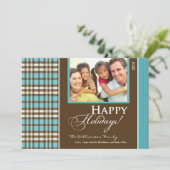 ウィンタープレイドファミリーホリデーカード(アクア) シーズンカード (スタンド正面)