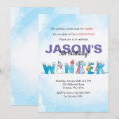 ウィンタープレゼントのご招待 招待状 (正面/裏面)