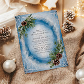 ウィンタープレミアムパインコーンウェディング 招待状