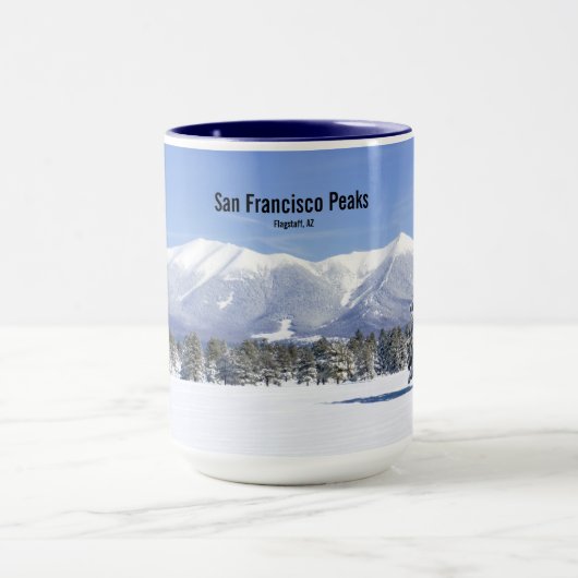 ウィンタープレーリーサンフランシスコピークスフラッグスタッフAZ マグカップ (中央)