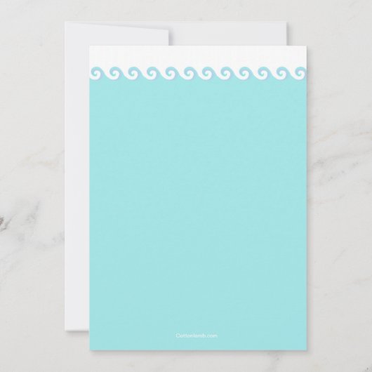 ウィンタープールパーティの招待状 招待状 (裏面)