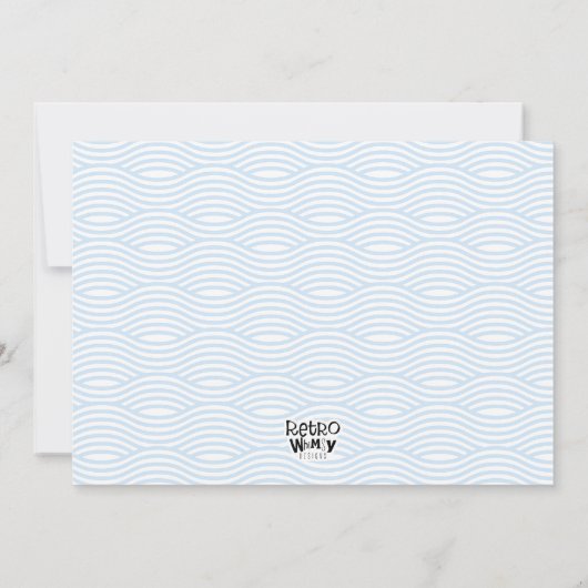 ウィンタープールパーティーブルネットガールインドアスイミング 招待状 (裏面)