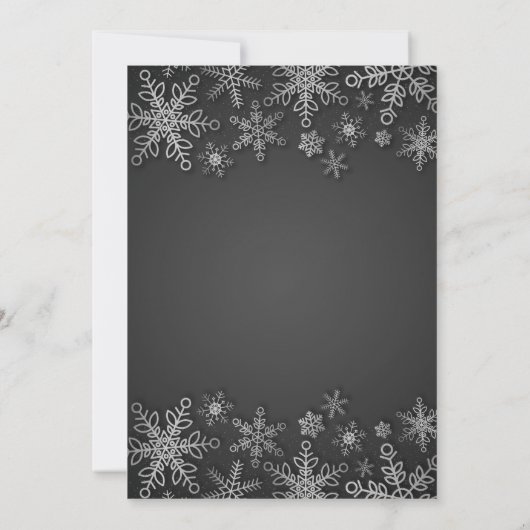 ウィンタープールパーティー誕生日招待状 招待状 (裏面)