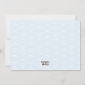 ウィンタープールパーティー赤毛ボーイインドアラインスイミング 招待状 (裏面)