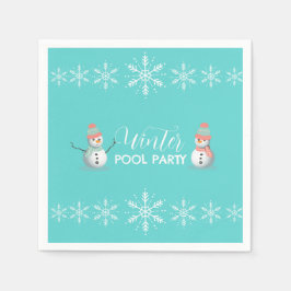 ウィンタープール誕生日パーティー スタンダードカクテルナプキン