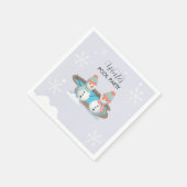 ウィンタープール誕生日パーティー スタンダードカクテルナプキン (角)