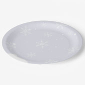 ウィンタープール誕生日パーティー ペーパープレート (アングル)