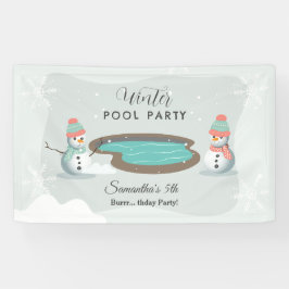 ウィンタープール誕生日パーティー 横断幕