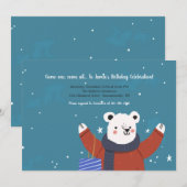 ウィンターベアの招待状 招待状 (正面/裏面)