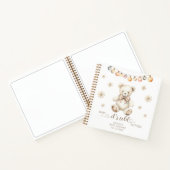 ウィンターベアベビーの冷たい屋外ベビーシャワー ノートブック (内部)