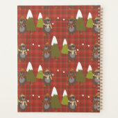 ウィンターベアーホワイトクリスマスレッドバッファロープレイド プランナー手帳 (裏面)