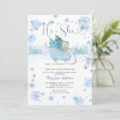 ウィンターベア性別発表招待状 招待状 (スタンド正面)