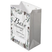 ウィンターベビーシャワー抱き枕 ミディアムペーパーバッグ (正面アングル)