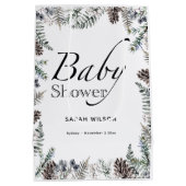 ウィンターベビーシャワー抱き枕 ミディアムペーパーバッグ (裏面)