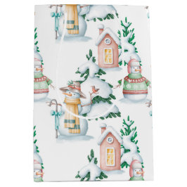 ウィンターベビーシャワー抱き枕 ミディアムペーパーバッグ