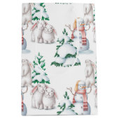 ウィンターベビーシャワー抱き枕 ミディアムペーパーバッグ (正面)