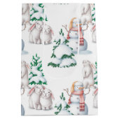 ウィンターベビーシャワー抱き枕 ミディアムペーパーバッグ (裏面)