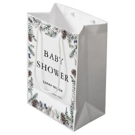 ウィンターベビーシャワー抱き枕 ミディアムペーパーバッグ