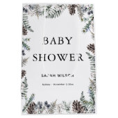 ウィンターベビーシャワー抱き枕 ミディアムペーパーバッグ (裏面)