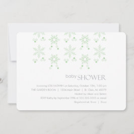 ウィンターベビーシャワー招待状 |ニュートラル 招待状