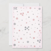 ウィンターベビーシャワー招待状 招待状 (裏面)