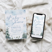 ウィンターベビーシャワー招待状 招待状