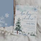 ウィンターベビーシャワー招待状 招待状