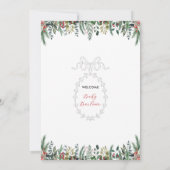 ウィンターベビーシャワー招待状 招待状 (裏面)