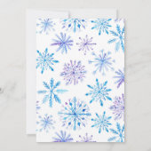 ウィンターベビーシャワー招待状 招待状 (裏面)