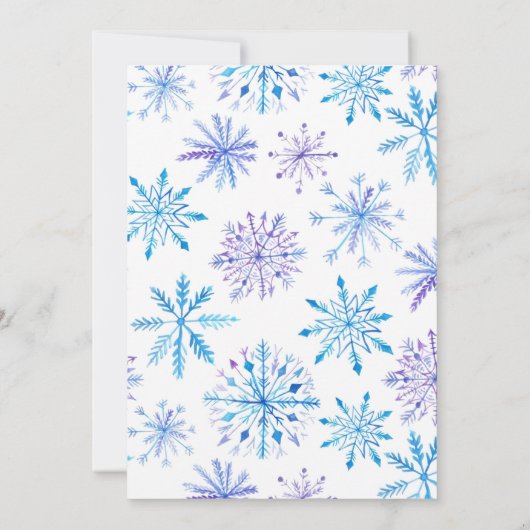 ウィンターベビーシャワー招待状 招待状 (裏面)