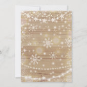 ウィンターベビーシャワー招待状 男女兼用 招待状 (裏面)