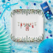 ウィンターベビーシャワー紙プレート ペーパープレート (パーティー)