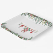 ウィンターベビーシャワー紙プレート ペーパープレート (傾斜あり)