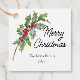 ウィンターベリエレガントーズホリデーパーティー フェイバータグ