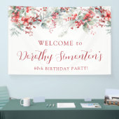 ウィンターベリエレガントー植物学60th誕生日パーティー 横断幕 (トレードショー)