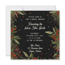 ウィンターベリーかわいらしインスピレーションブライダルシャワー