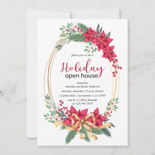 ウィンターベリーとグリーンリーホリデーオープンハウス 招待状 (正面)