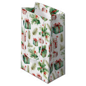 ウィンターベリーとプレゼント スモールペーパーバッグ (正面アングル)