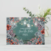 ウィンターベリーのリースのひもがクリスマスシャインを灯す セーブザデート (スタンド正面)