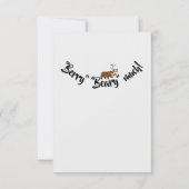 ウィンターベリーウッドランドベビーシャワーサンキューカード サンキューカード (裏面)