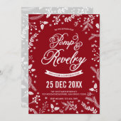 ウィンターベリークリスマスホリデーパーティーinさくらんぼ 招待状 (正面/裏面)