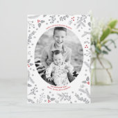 ウィンターベリークリスマスホリデーフラットカード シーズンカード (スタンド正面)