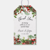 ウィンターベリークリスマス結婚式の引き出物ギフトラベル ギフトタグ (正面)