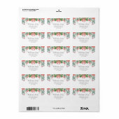 ウィンターベリーグリーンリークリスマス住所 シール (フルシート)