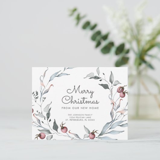 ウィンターベリーグリーンリーホリデーリースニューアドレス 案内ポストカード (スタンド正面)