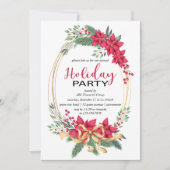 ウィンターベリーズアンドグリーンリーホリデーパーティー 招待状 (正面)