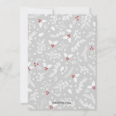 ウィンターベリーズクリスマスホリデーパーティー招待状 招待状 (裏面)