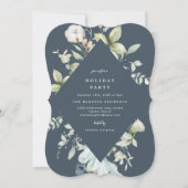 ウィンターベリーズジオメトリックホリデーパーティー招待状 招待状 (正面)