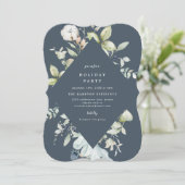 ウィンターベリーズジオメトリックホリデーパーティー招待状 招待状 (スタンド正面)