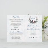 ウィンターベリーズブルフィンチリース結婚式 プログラム (スタンド正面)